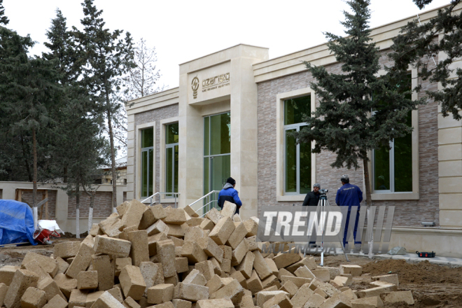 Nardaran township being landscaped. Baku, Azerbaijan, 25 Jan. 2016